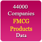 44,000 Companies Related to FMCG (Food, Beverages, Household Goods, Beauty,  Cosmetic, Healthcare, Personal Care & General Consumer Goods & Products) Data - In Excel Format